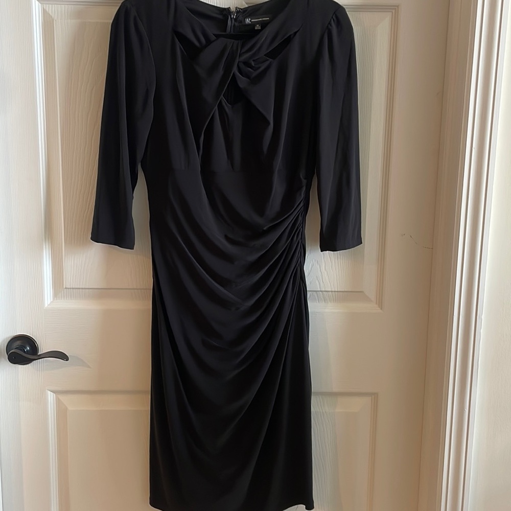 EUC INC 3/4 Sleeve LBD with lots of ruching -- Size 12